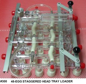 48-Egg Staggered Head Incubator Tray Loader