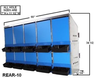 10-Hole Rear Rollout Nest