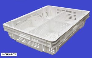 Plastic Chick Box w/ Removable Partitions